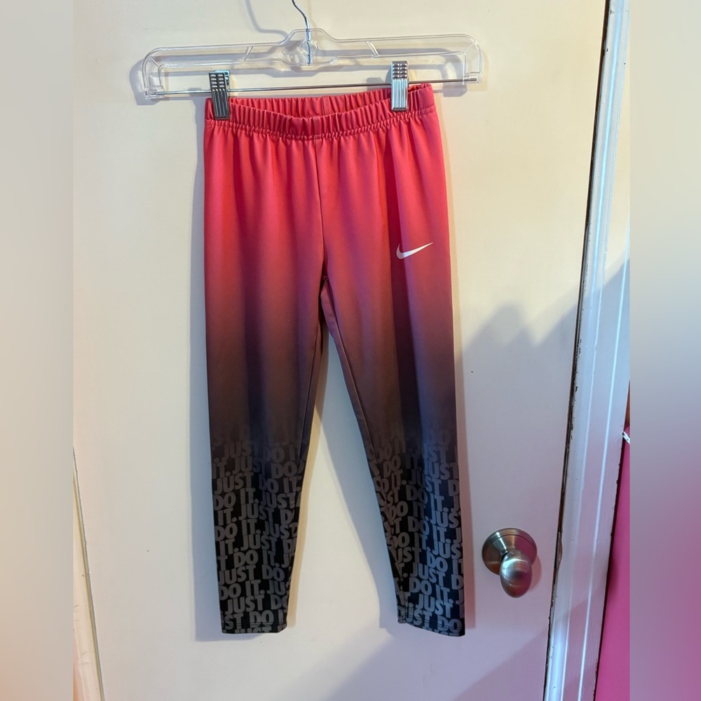 Nike Kids Gradient Leggings - Pink and Black